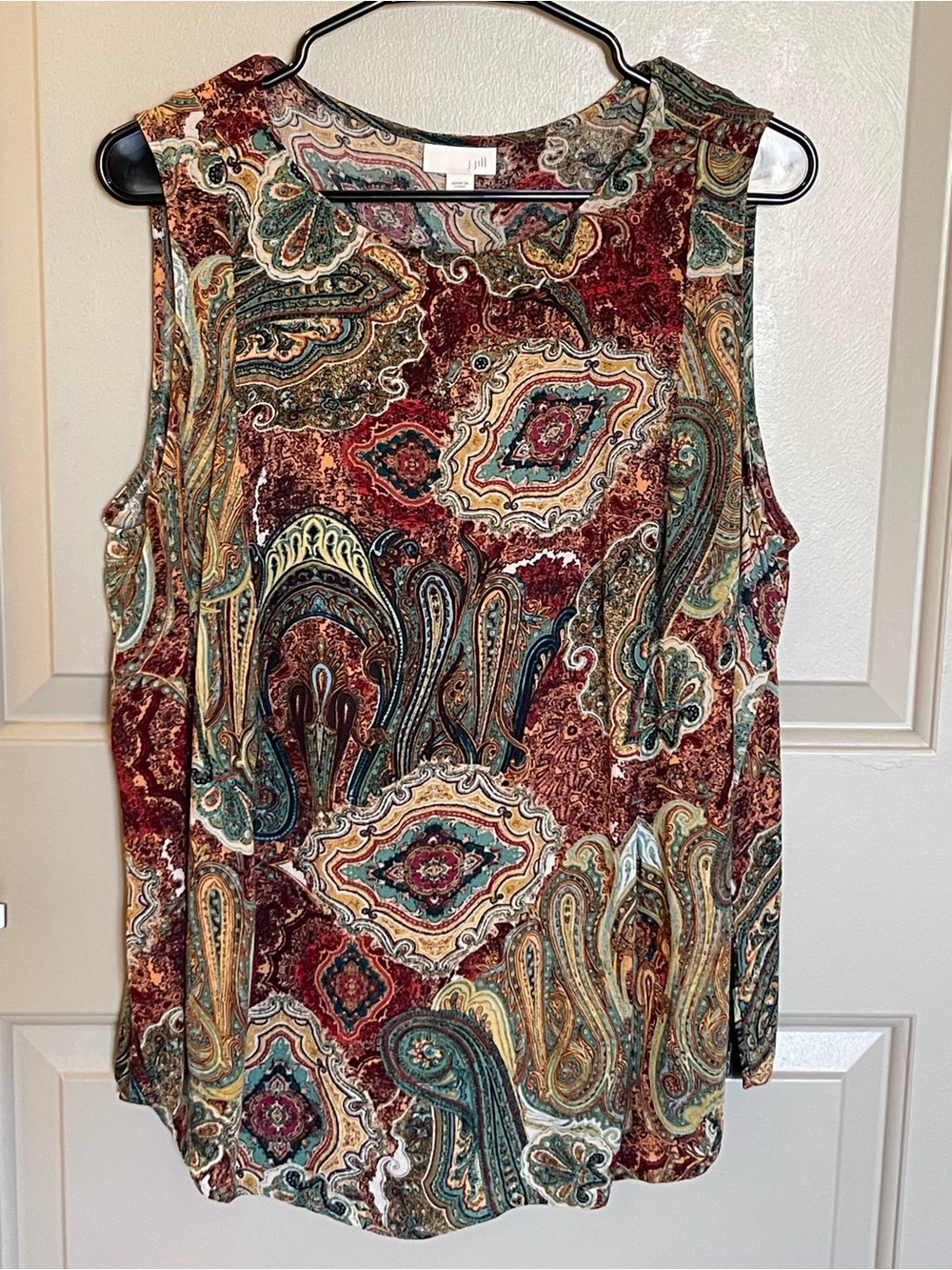 J.Jill Paisley Tank 2X